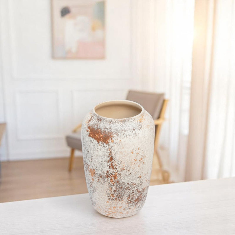 Frosted Terra Ceramic Vase Set