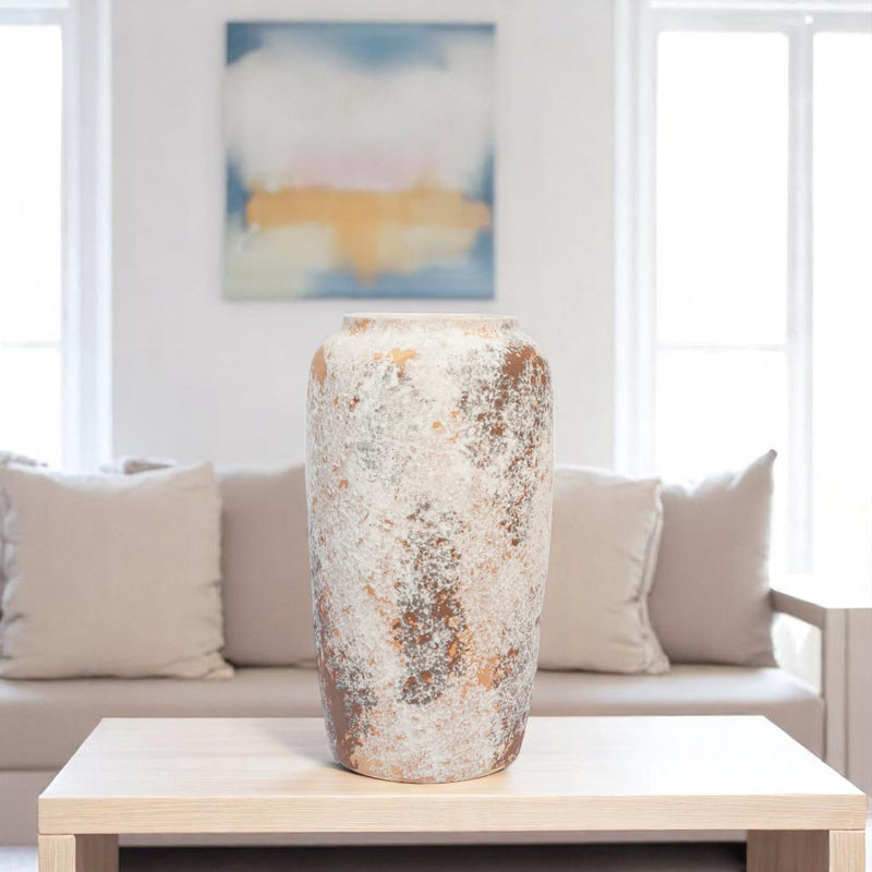 Frosted Terra Ceramic Vase Set