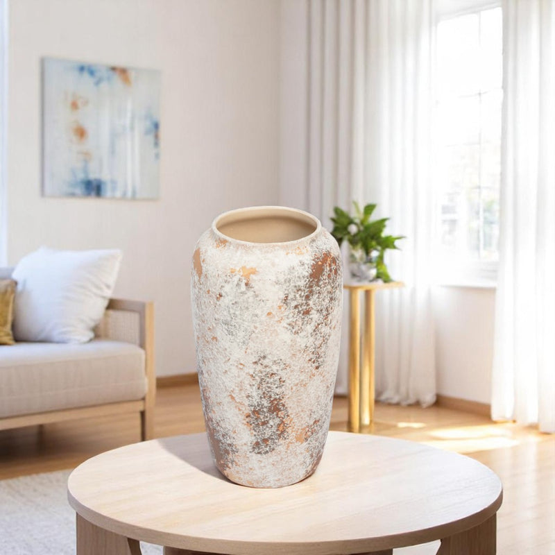 Frosted Terra Ceramic Vase Set