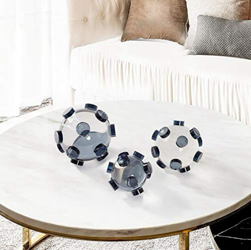 Modern Acrylic Beaded Crystal Balls Set