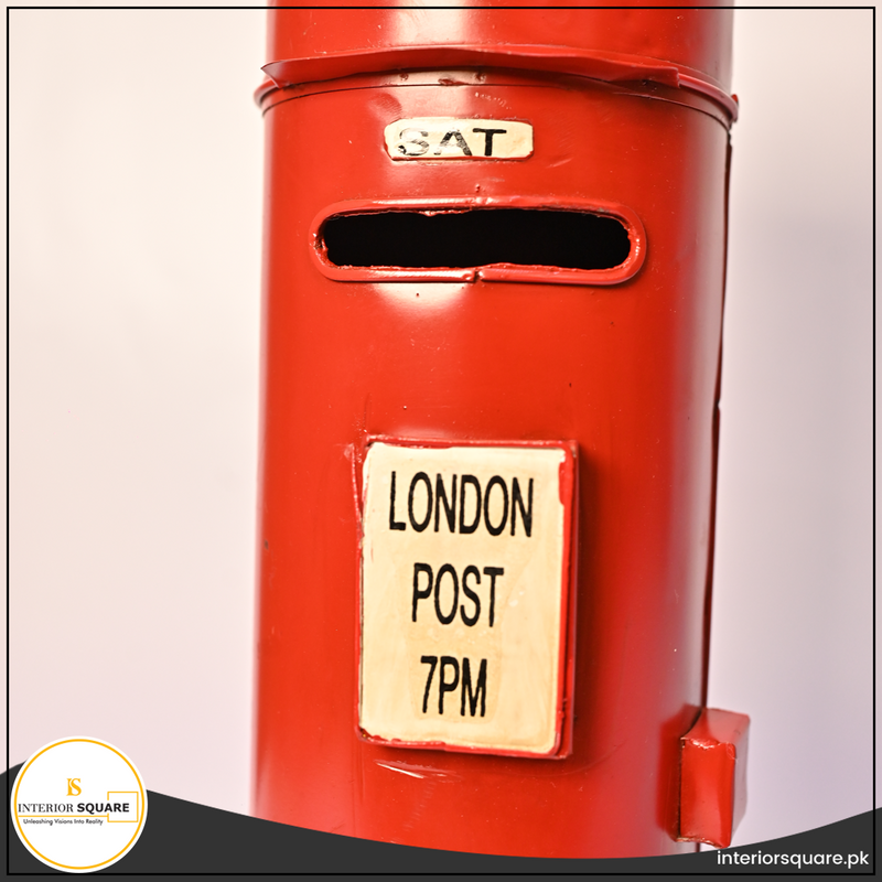 London Post Vintage Mailbox Decor
