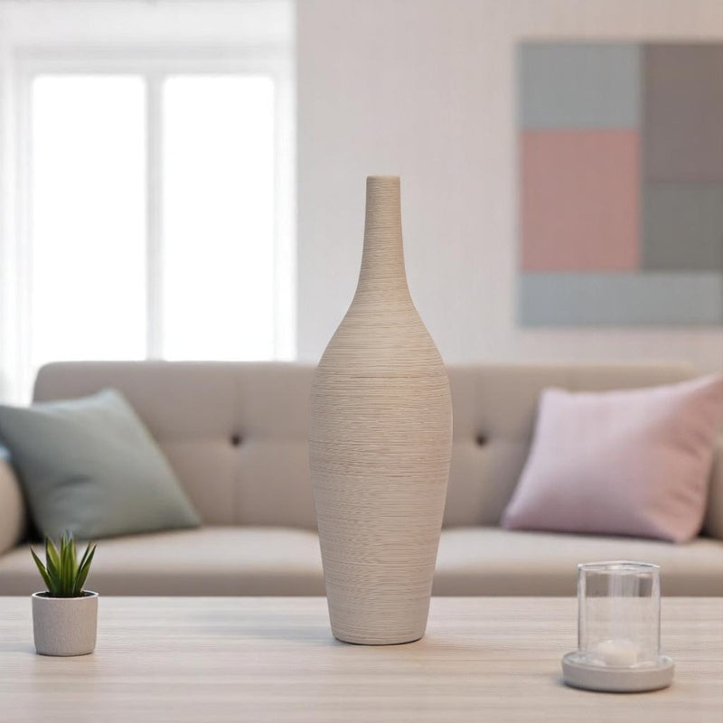 White Art Ceramic Flower Vase