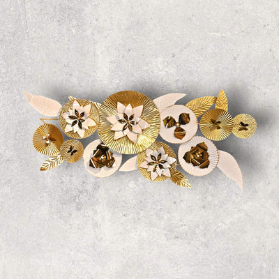 White Floral Wall Motive