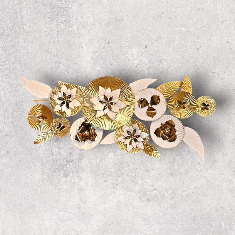 White Floral Wall Motive