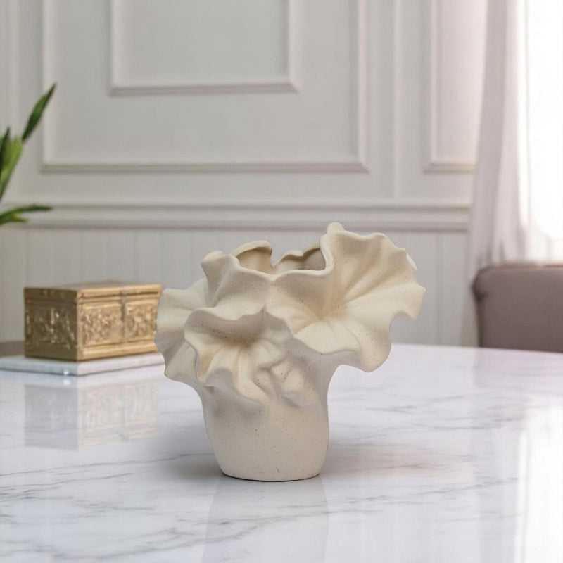 Blooming Wave Ceramic Vases