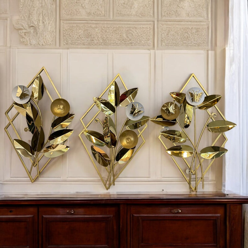 Stainless Steel Decorative Wall Art Pieces – Each