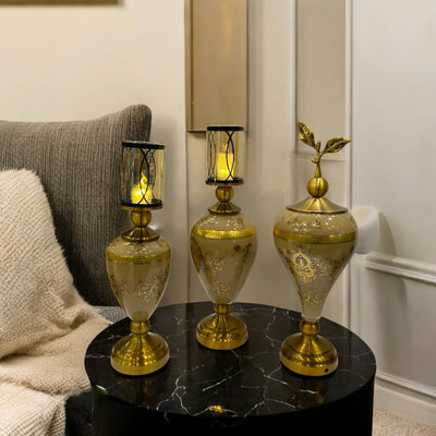 Vintage Versace Brass Candle Holder