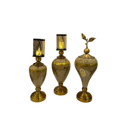 Vintage Versace Brass Candle Holder