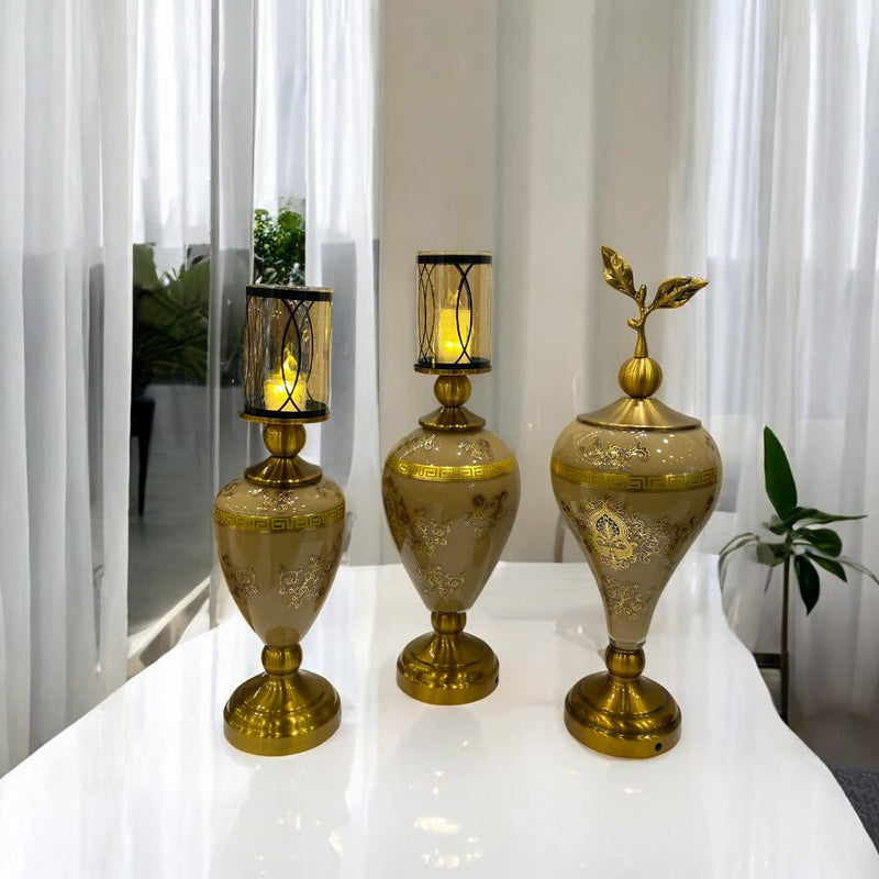 Vintage Versace Brass Candle Holder