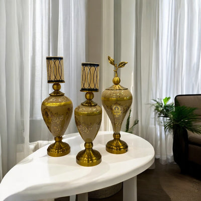 Vintage Versace Brass Candle Holder
