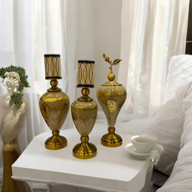 Vintage Versace Brass Candle Holder