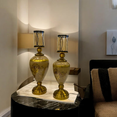 Vintage Versace Brass Candle Holder
