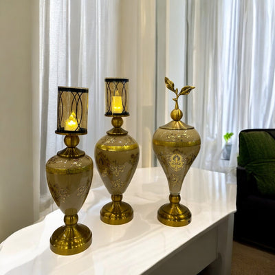 Vintage Versace Brass Candle Holder