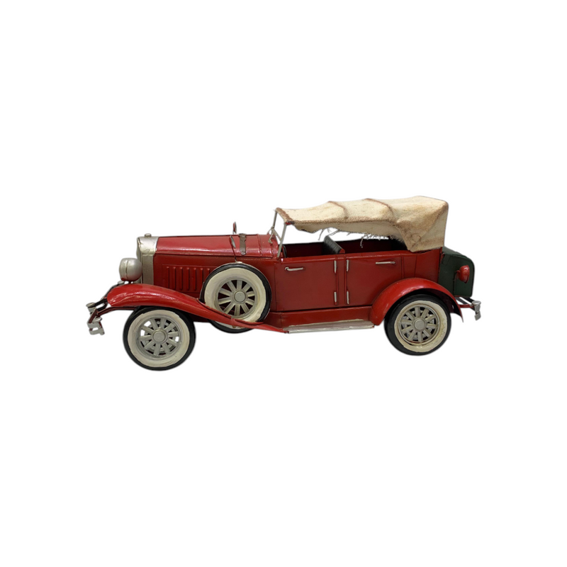 Metallic Vintage Convertible Car Model