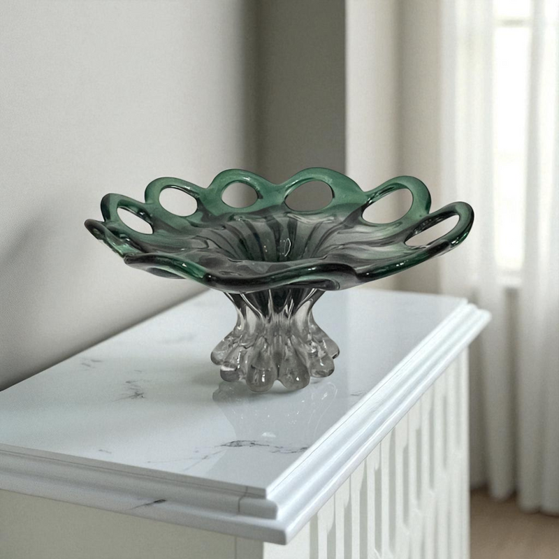 Emerald Green Glass Bowl