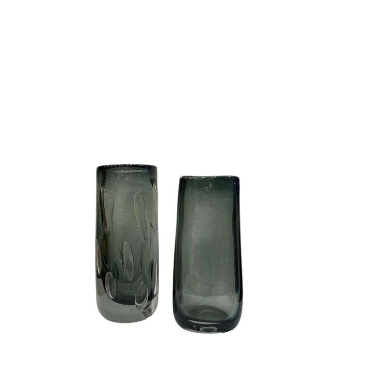 Luxury Grey Gradient Glass Vases