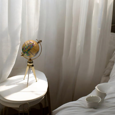 Modern Metallic Table Globe