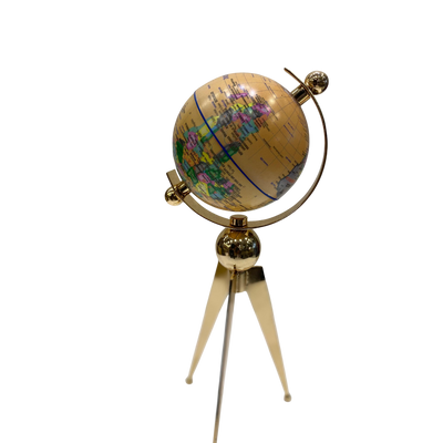 Modern Metallic Table Globe