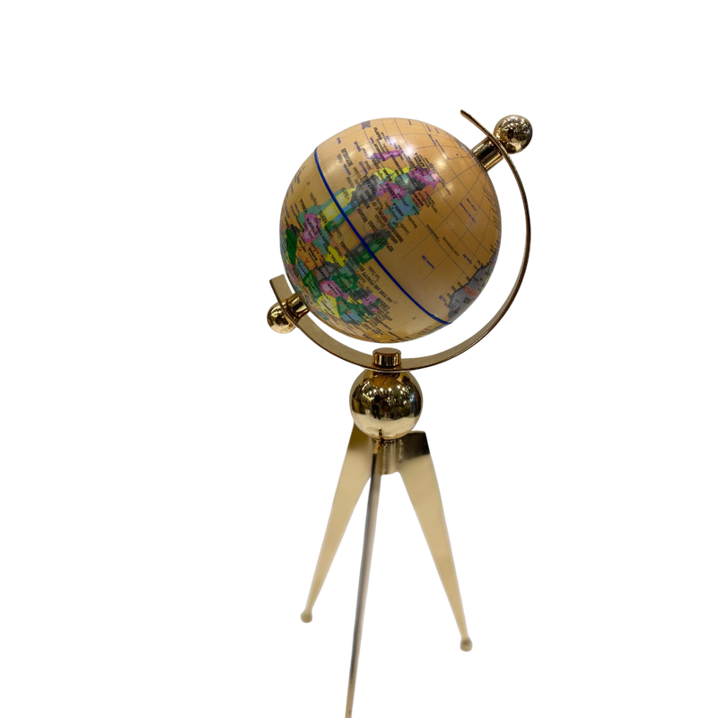 Modern Metallic Table Globe