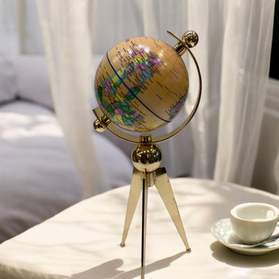 Modern Metallic Table Globe
