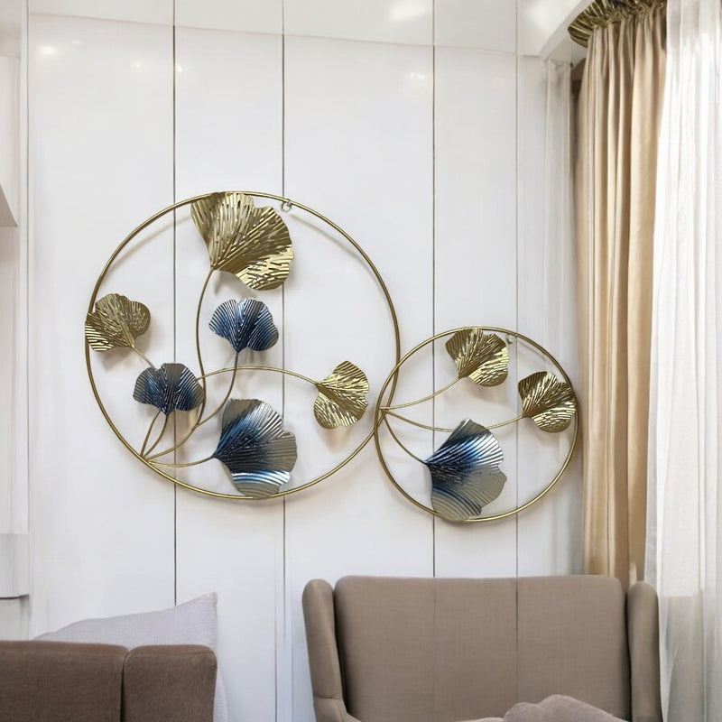 Metallic Round Decorative Wall Motive