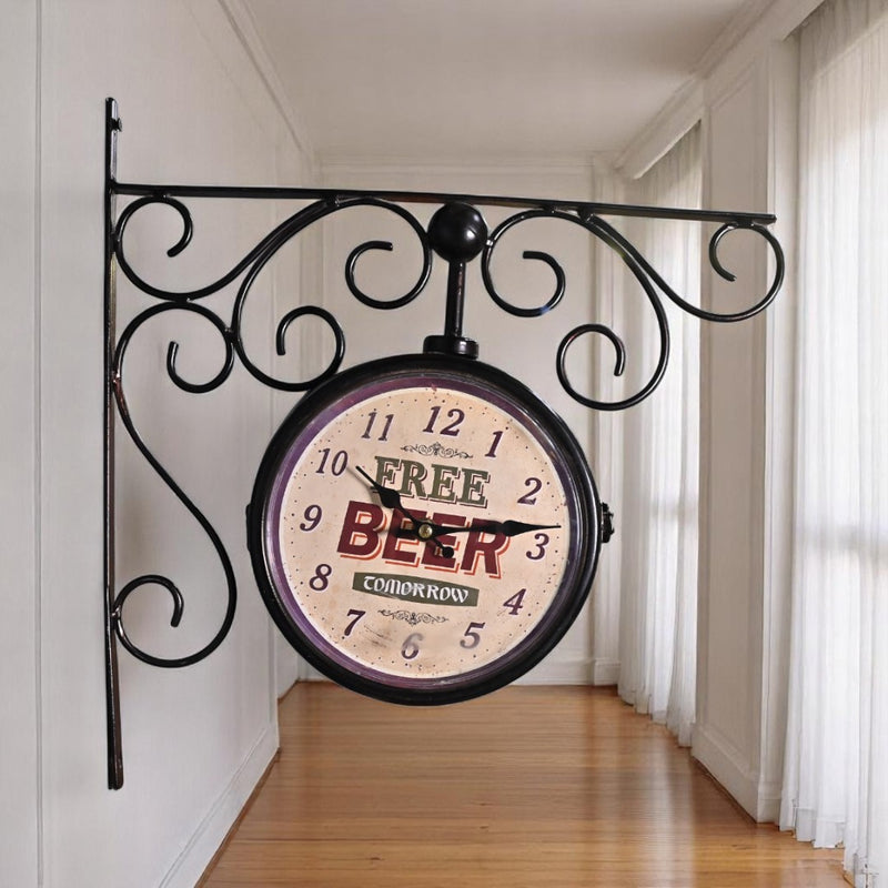 Vintage Double-sided Wall Clock