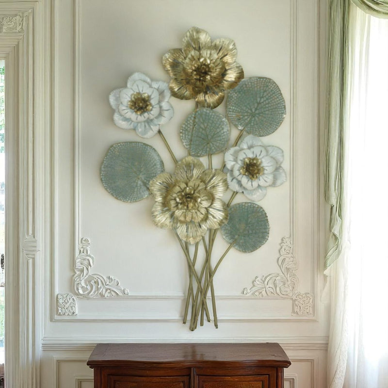 Floral Bouquet Metal Wall Motive