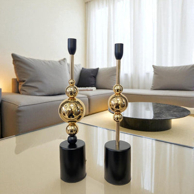 Elysian Gold Candle Stands Set
