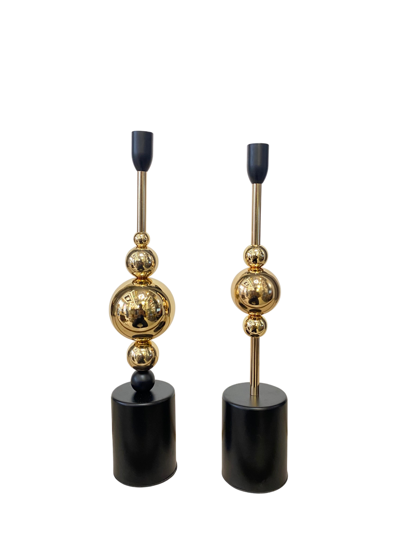 Elysian Gold Candle Stands Set