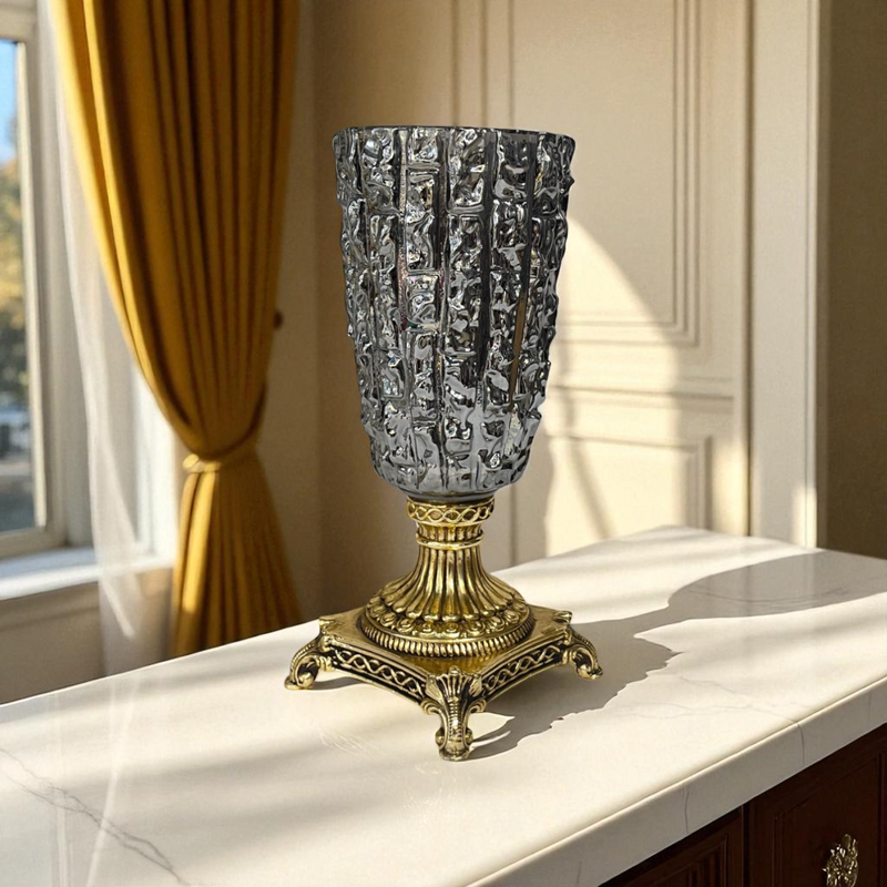 Pair of Cut-Glass Murano Bowls