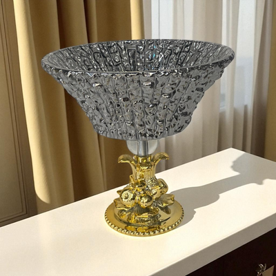 Pair of Cut-Glass Murano Bowls