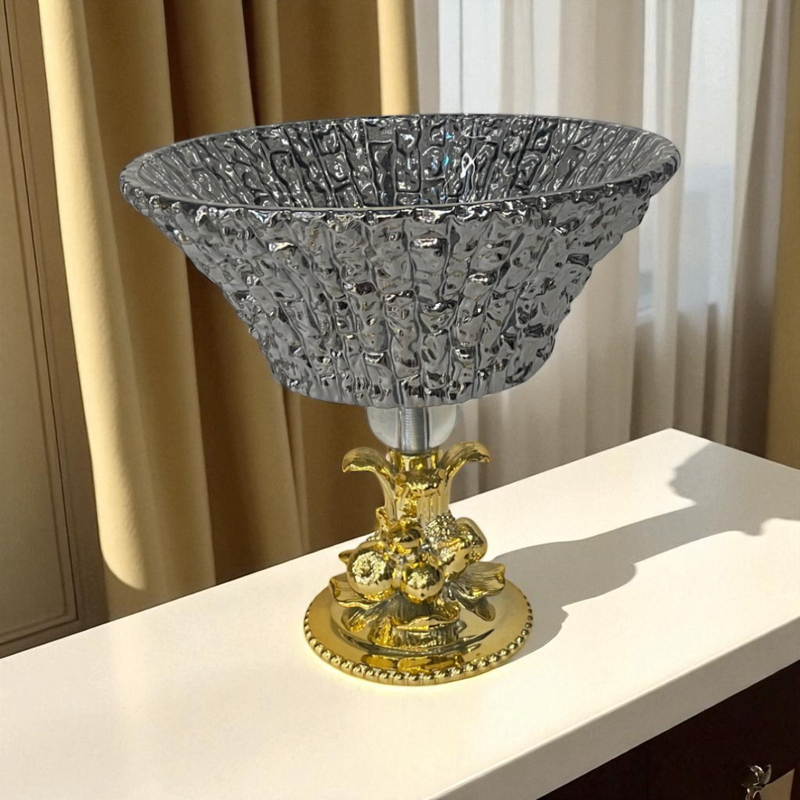 Pair of Cut-Glass Murano Bowls