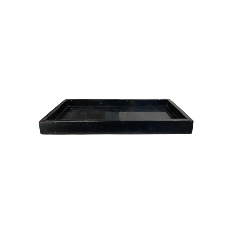 Ebon Luxe Black Marble Tray