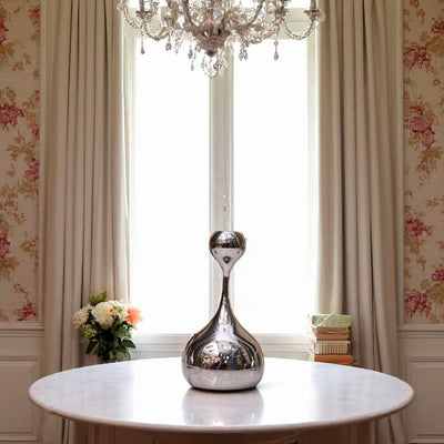 Silveria Metallic Candle Holder Set