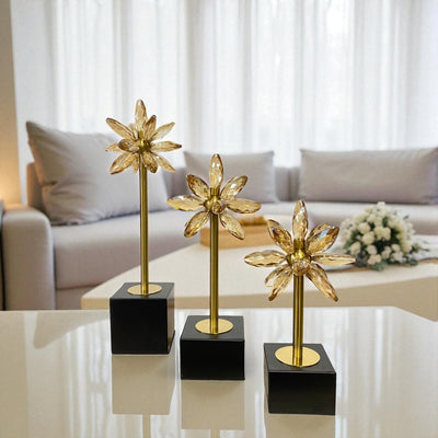 Crystal Flower Table Decor