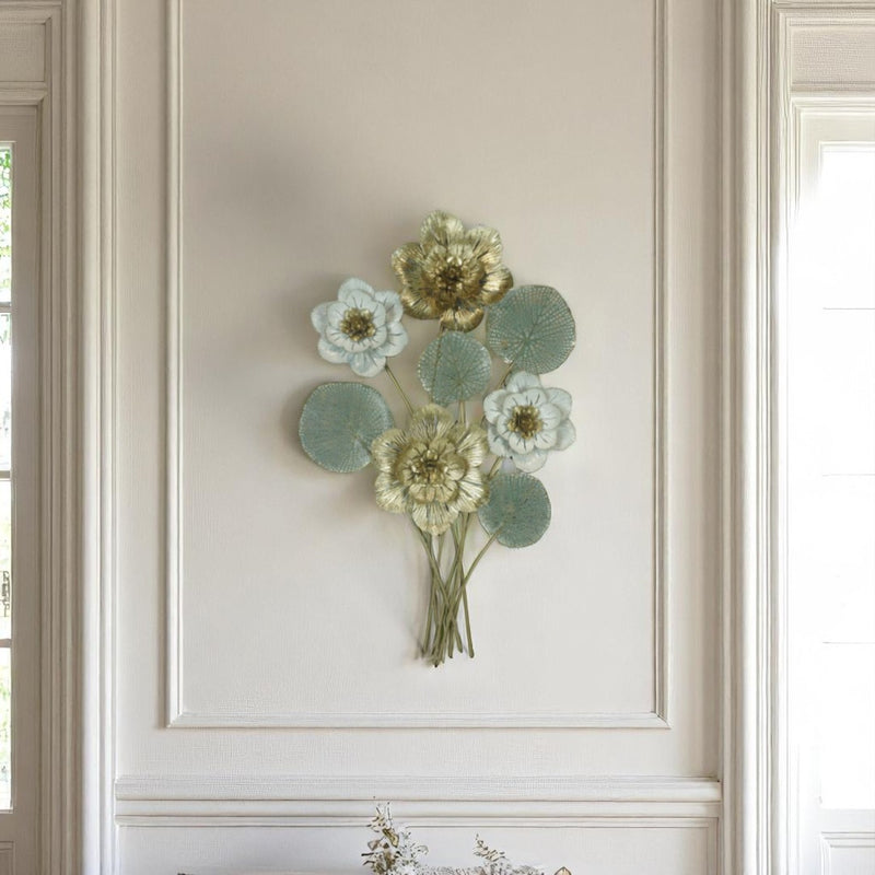 Floral Bouquet Metal Wall Motive