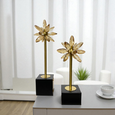 Crystal Flower Table Decor