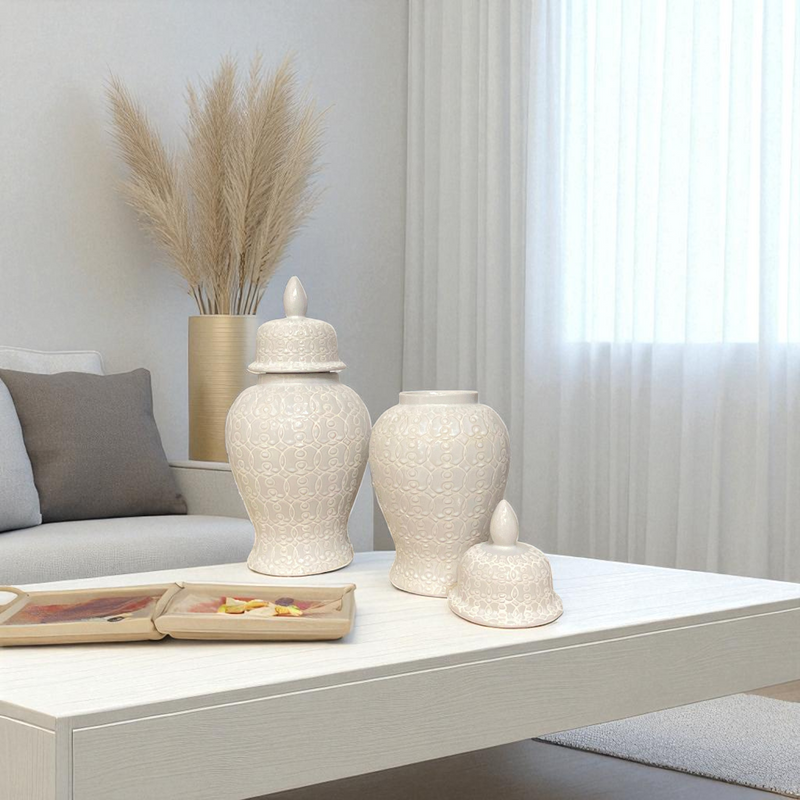 Classic White Modern Ceramic Urns
