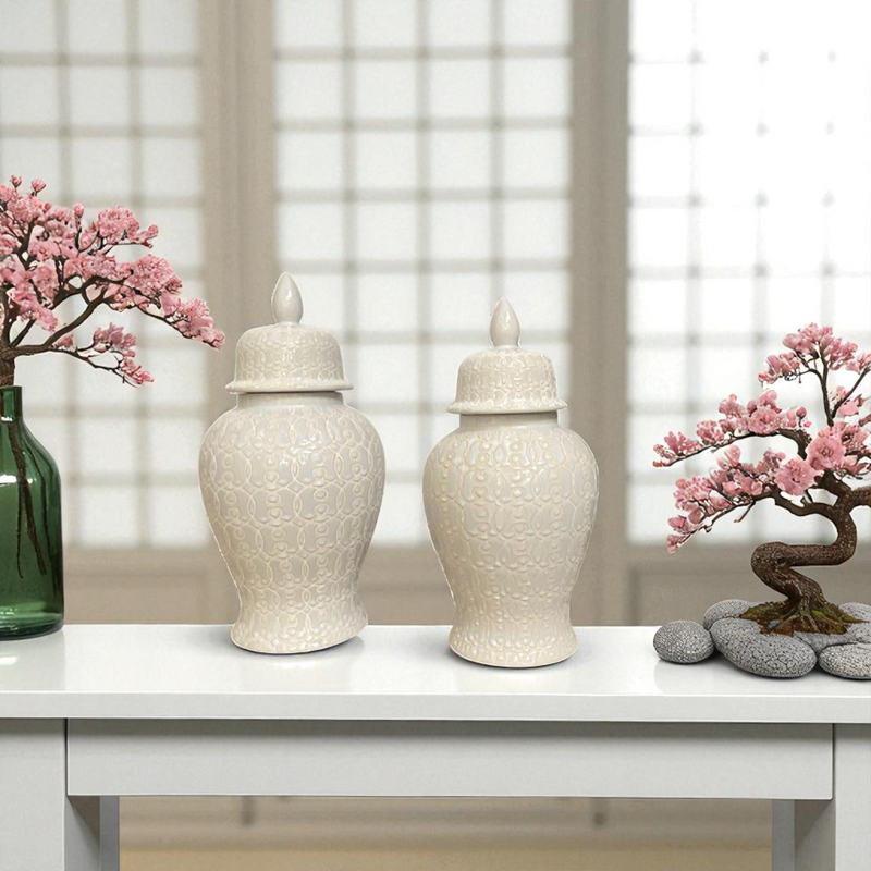 Classic White Modern Ceramic Urns