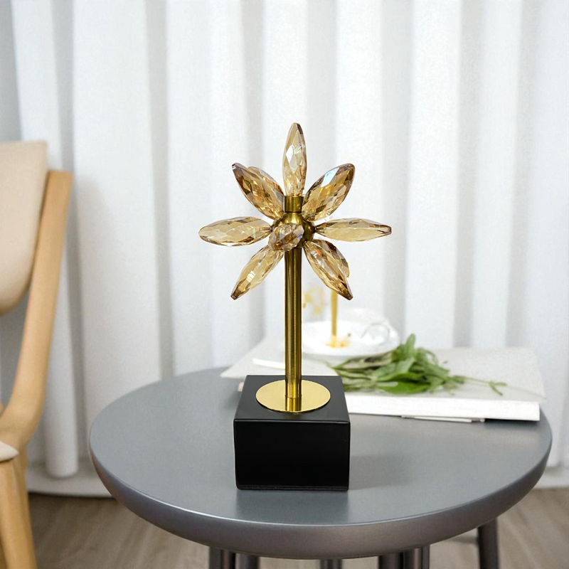 Crystal Flower Table Decor