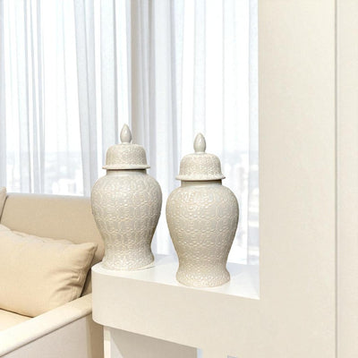 Classic White Modern Ceramic Urns