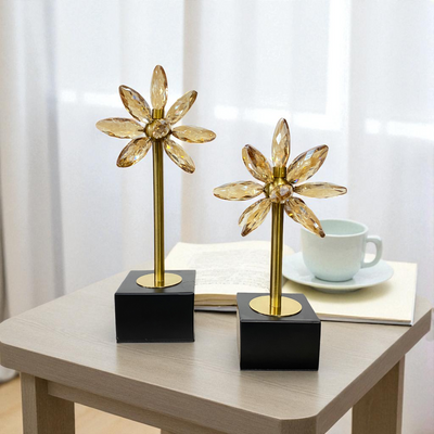 Crystal Flower Table Decor