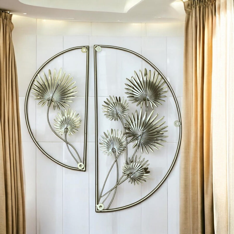 Metallic Round Wall Decorative Piece