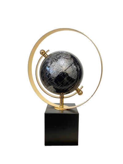 Black & Gold Decorative Metallic Globe