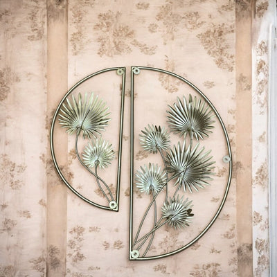 Metallic Round Wall Decorative Piece