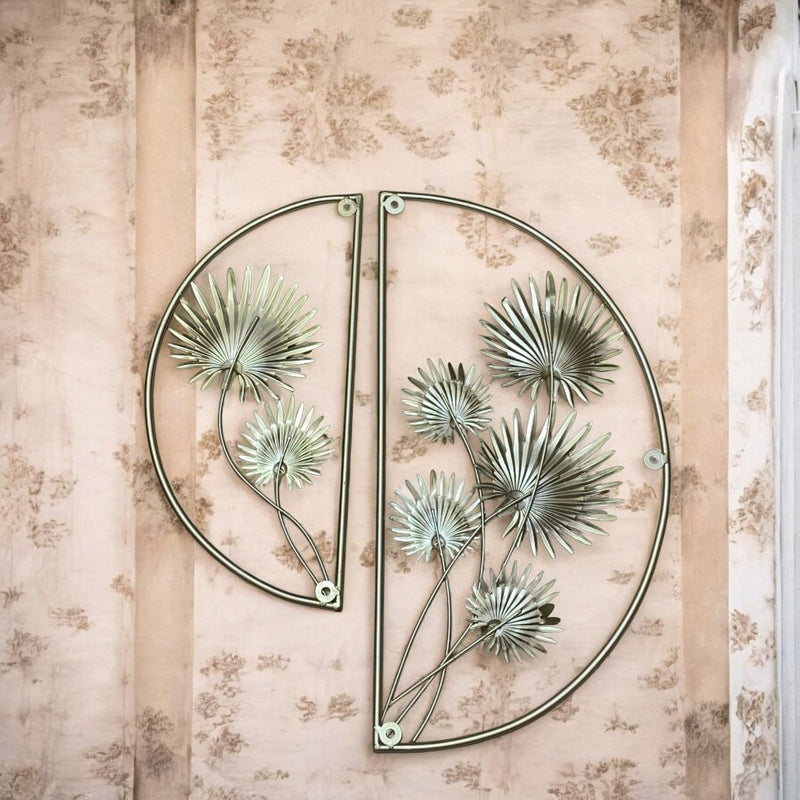 Metallic Round Wall Decorative Piece