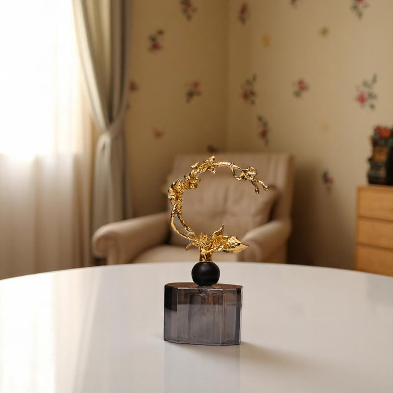 Crystallic Metal Leaf Décor