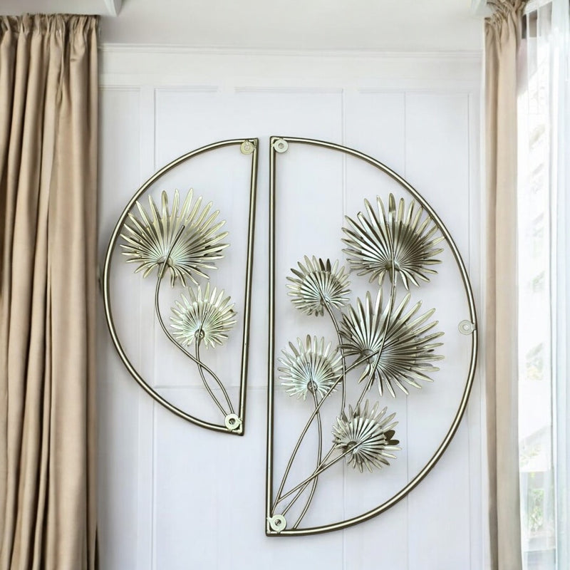 Metallic Round Wall Decorative Piece