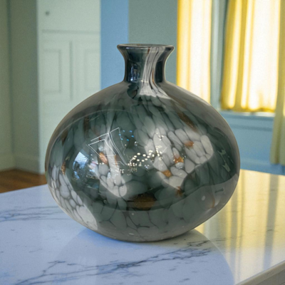 Ocean Veil Heavy Glass Vases