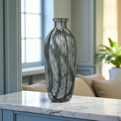 Ocean Veil Heavy Glass Vases